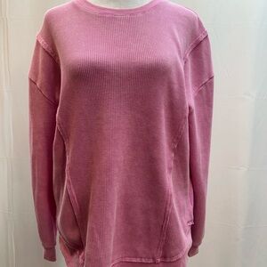 Sunny Side by Sundry Pink Long Sleeve Top S